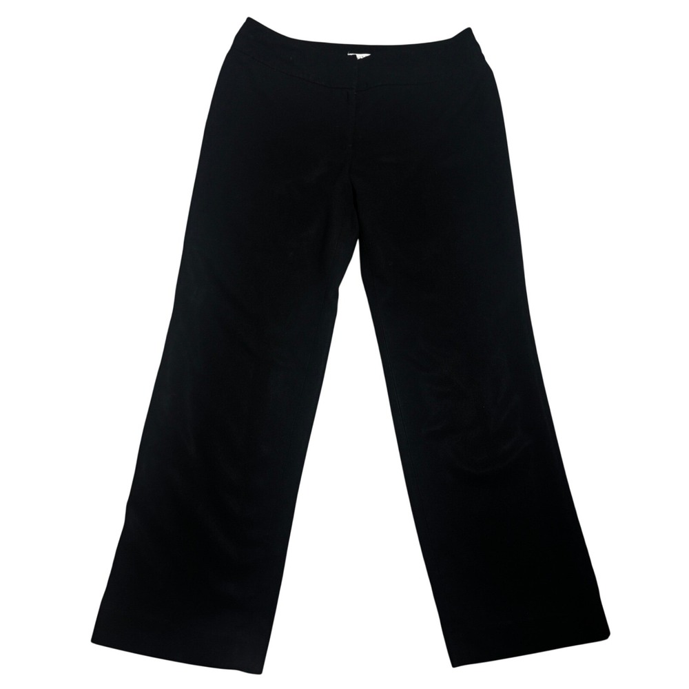 Kasper Separates Black Dress Pants Womens‎ Size 10 Straight Leg Lined Trousers